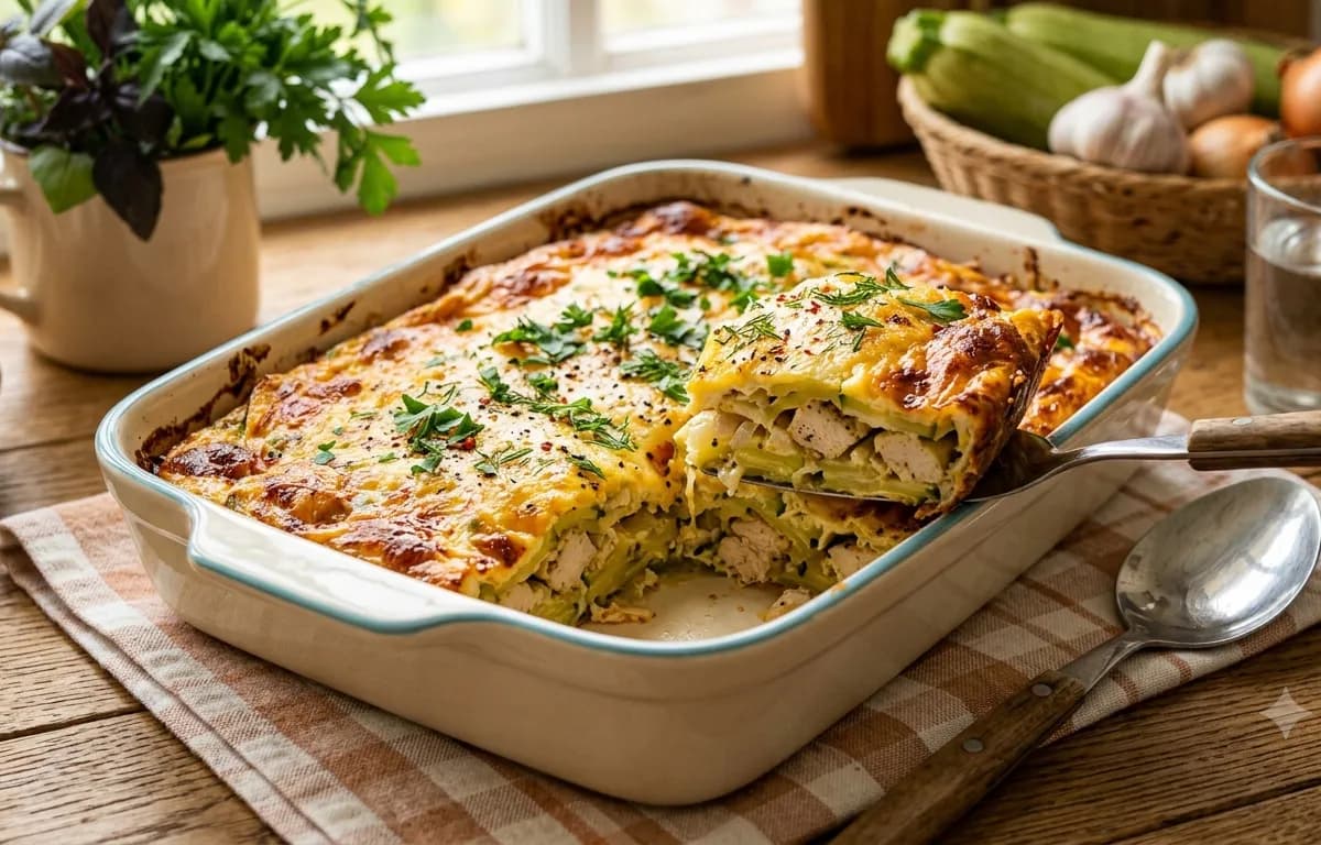 Кабачковая запеканка «Курочка-забава»: сочная, нежная и настолько вкусная, что просят добавку