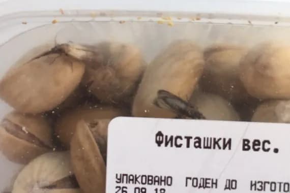 В Стародубе продают фисташки с жуками