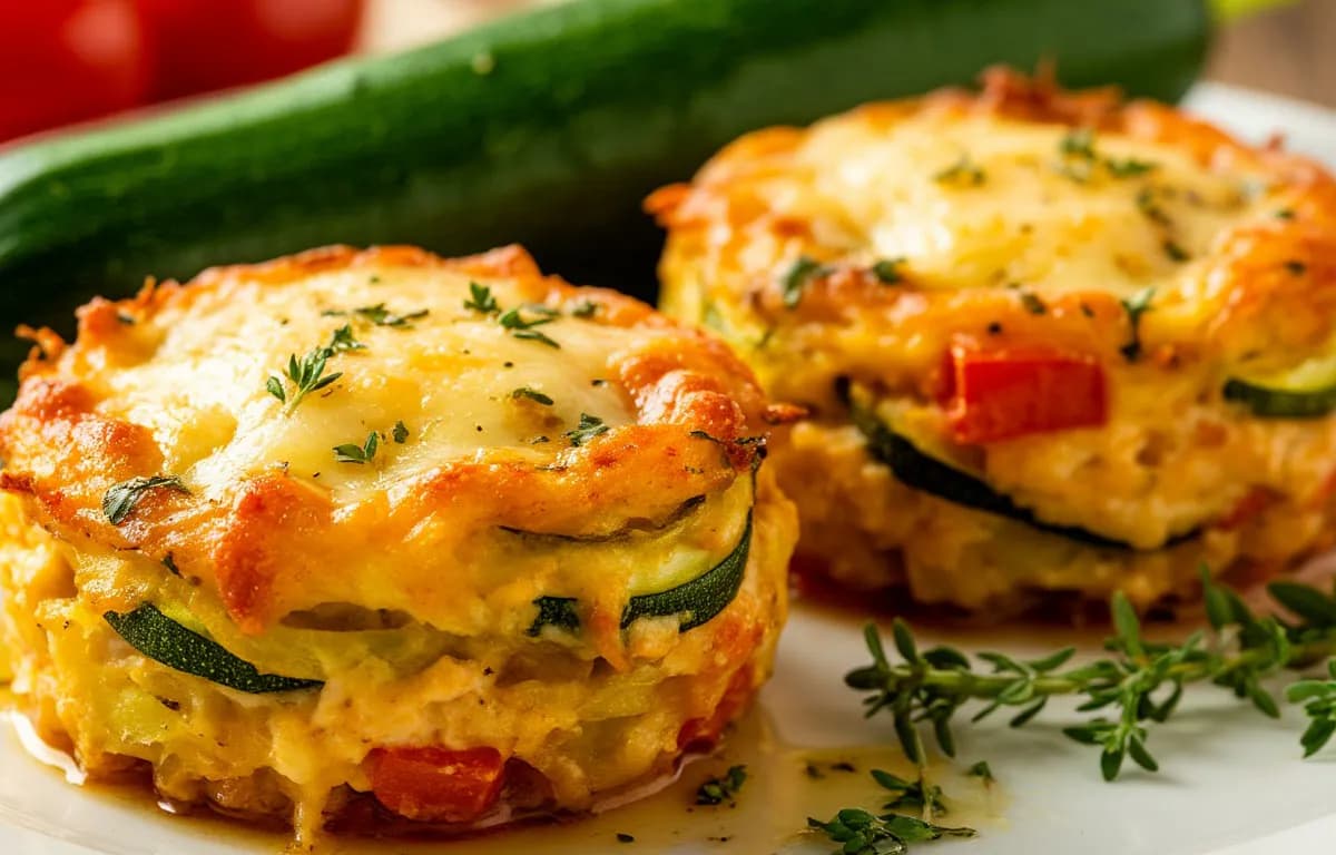 Эти овощные гнезда с курицей заменят и котлеты: трем кабачок и картошку, и маринуем мясо — сверху сырная шапка