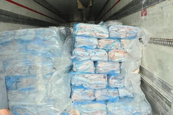 80 тонн польского мяса и сала не пустили через Брянщину