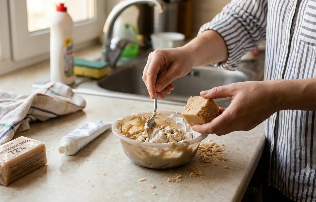 Смешиваю хозяйственное мыло с зубной пастой — и дом сияет чистотой: дорогая химия больше не нужна